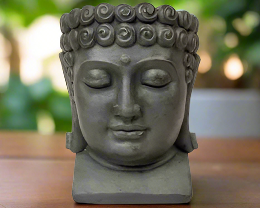 Outdoor Buddha Head Planter 30cm - Urban Lush NZ