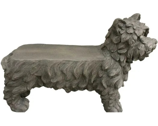 Fibre Clay Scottie Dog Stool - 74CML