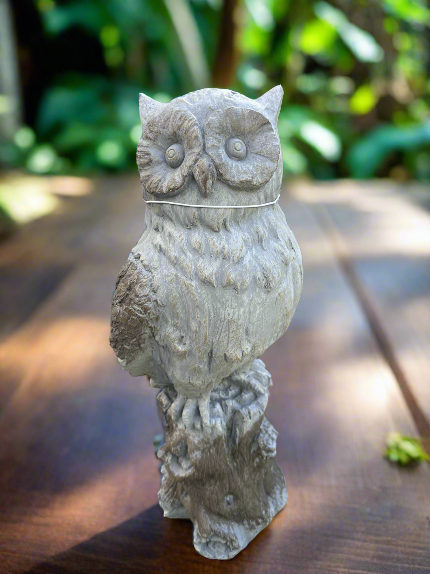 Owl On Tree Statue 54cmh