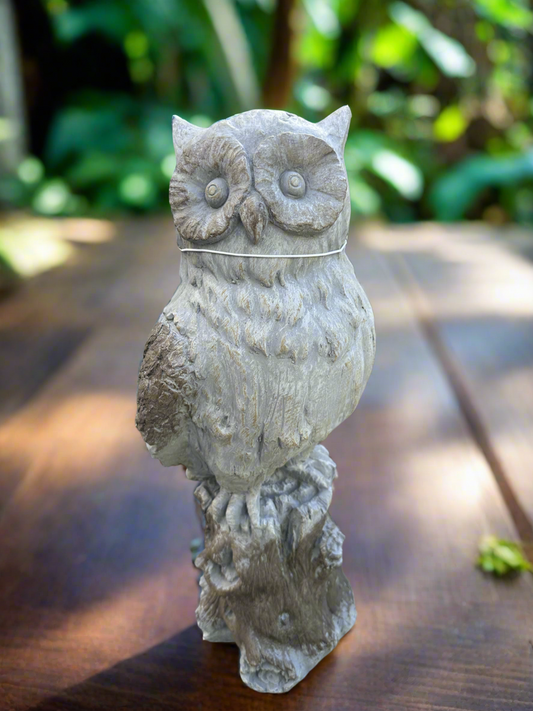 Owl On Tree Statue 54cmh - Urban Lush NZ
