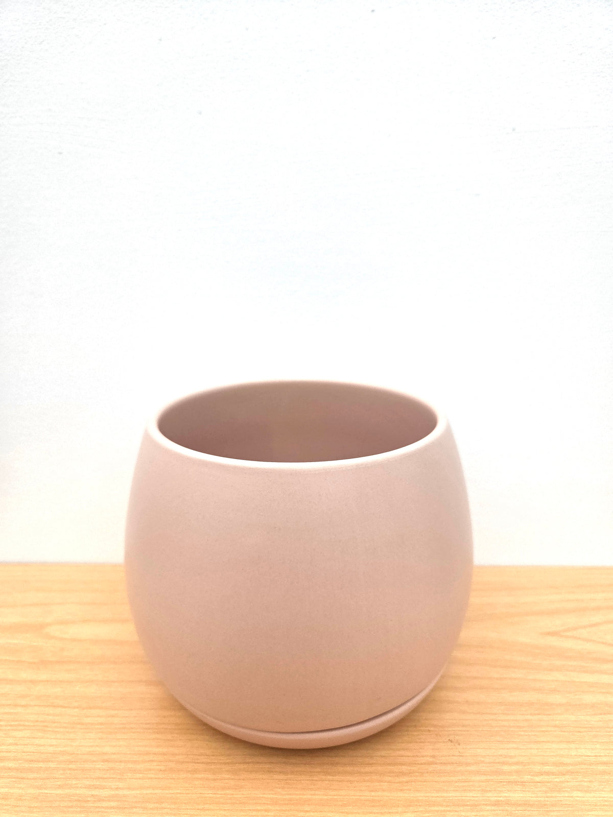 Addie Round Ceramic Planter 12.5CM - Muted Blush