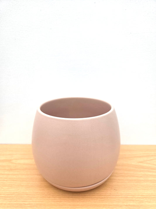Addie Round Ceramic Planter 12.5CM - Muted Blush