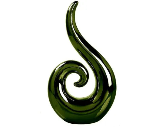 Ceramic Koru Green - 31CM - Urban Lush NZ
