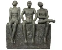 Sitting Thinking Men Outdoor Statue 64 x 24 x 66cm - Urban Lush NZ