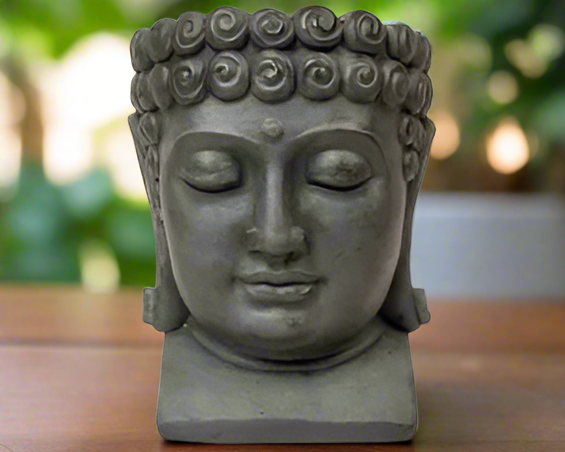 Outdoor Buddha Head Planter 30cm