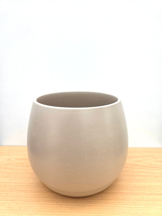 Addie Round Ceramic Planter 12.5CM - Taupe