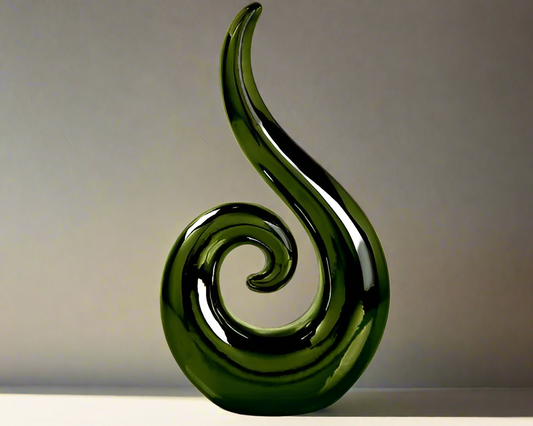 Ceramic Koru Green - 31CM - Urban Lush NZ